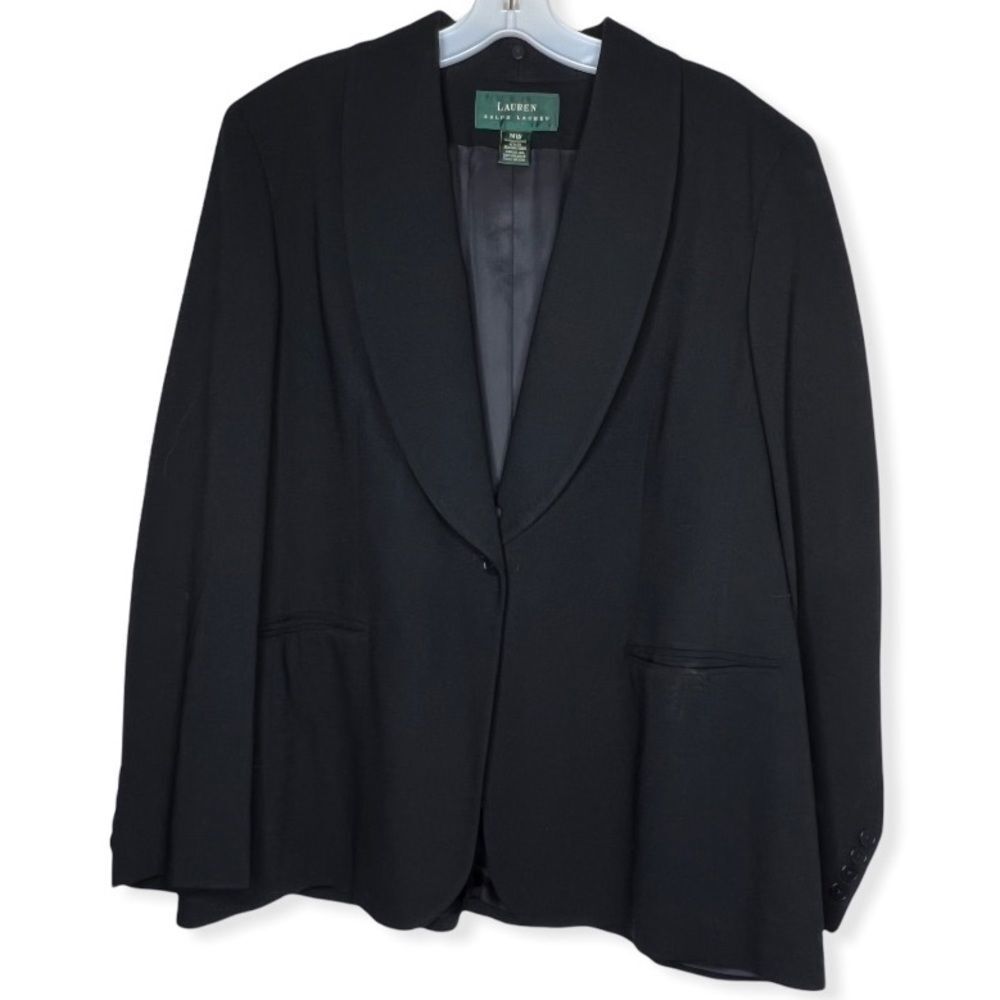 Lauren Ralph Lauren Black Wool Blazer